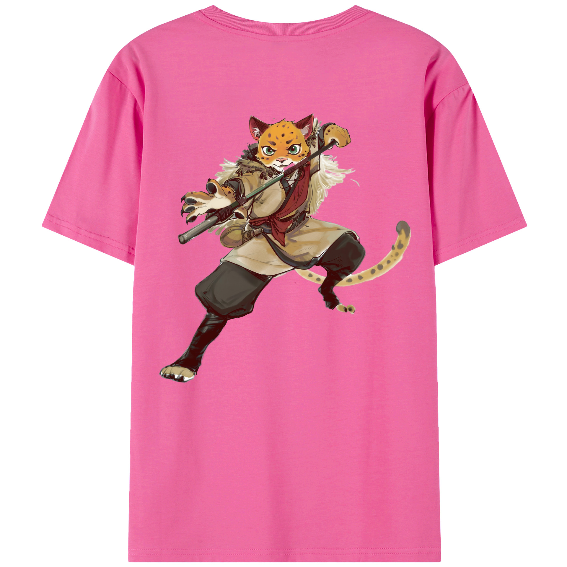 （画像用） Ne Zha 2 ナタ 魔童の大暴れ レディース半袖Tシャツ(バックプリント)